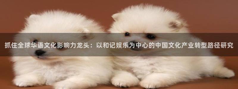 乐天堂fun官网：抓住全球华语文化影响力龙头：以和记娱乐为中心的中国文化产业转型路径研究