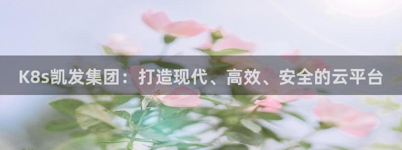 乐天天堂fun88：K8s凯发集团：打造现代、高效、安全的云平台